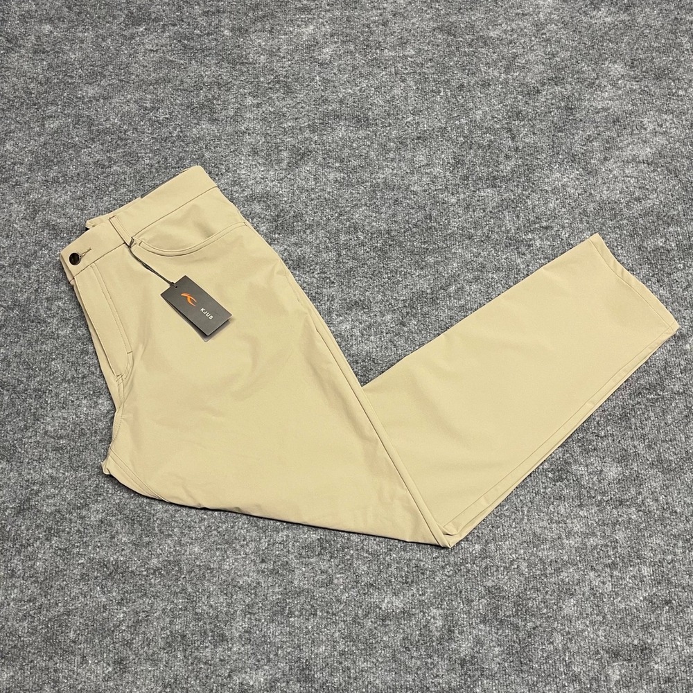 KJUS Pants Mens Size 32x32 Beige Tan Ike 5-Pocket Tailored Fit Golf Stretch NEW